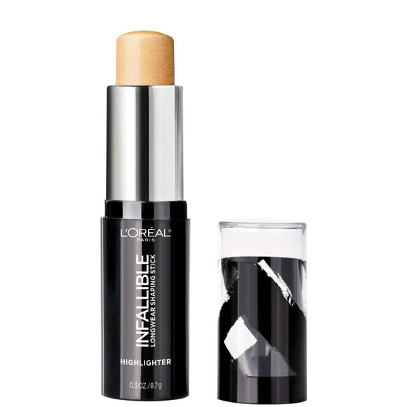 L'Oreal Paris Infallible Longwear Shaping Stick Highlighter 42 Gold is Cold New - Picture 2 of 5